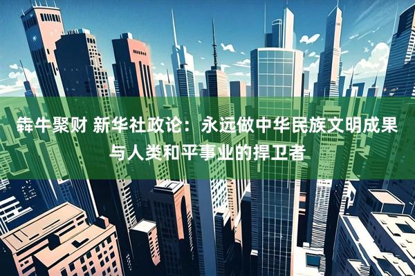 犇牛聚财 新华社政论：永远做中华民族文明成果与人类和平事业的捍卫者